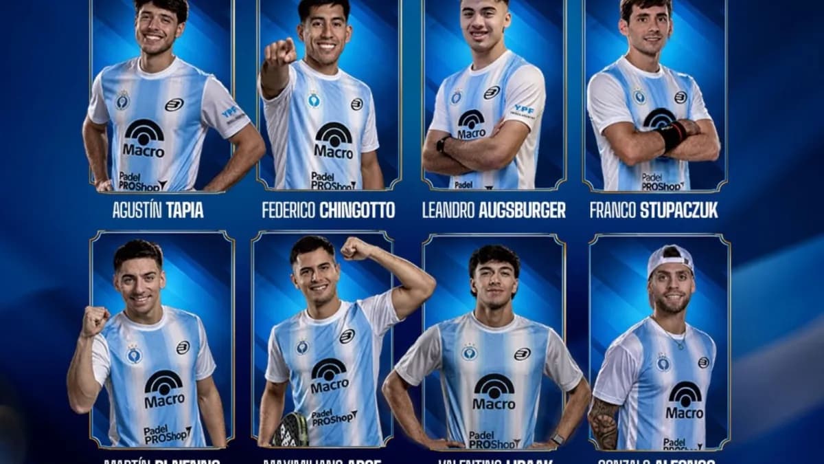 Convocatoria de Argentina para el Mundial de Pádel 2026 en Doha