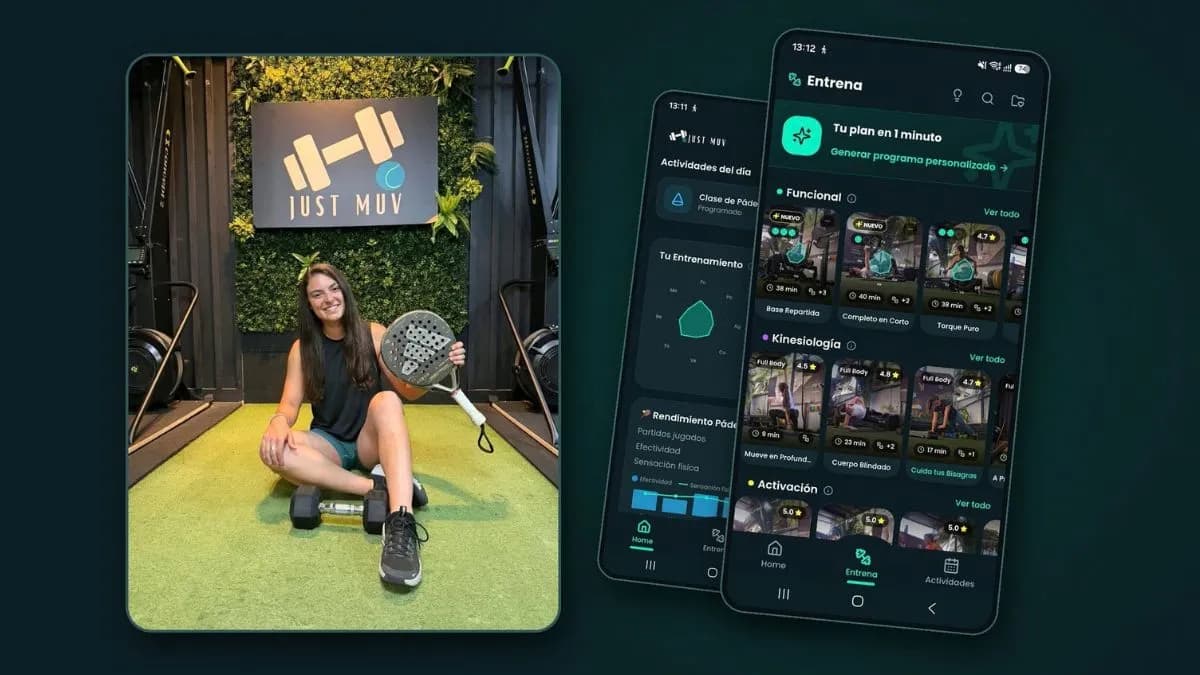 Just Muv: La app que transforma el entrenamiento para prevenir lesiones en pádel