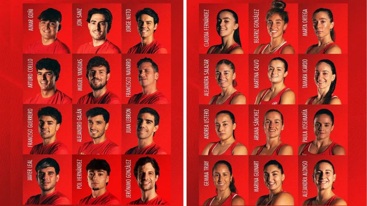 Preselección de España para el Mundial de Pádel 2026